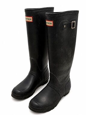 Hunter Original Tall Insulated Rain Boots Black | Women’s Size 8